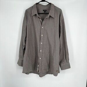 J.‎ Peterman Flannel Shirt small checkered pattern Long sleeve Size XXL